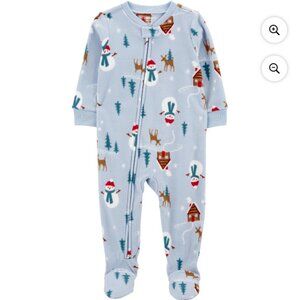 NWOT Repackaged Carter's Child of Mine Snowman Fleece Pajamas